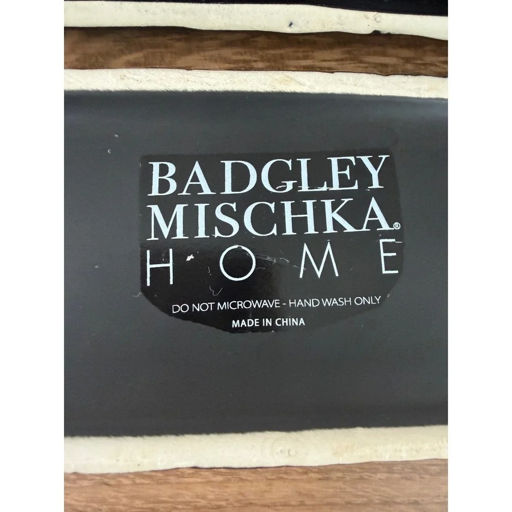 Badgley Mischa‎ Modern Black Textured Ceramic 7.5